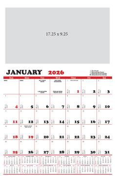 Contractor's Apron Calendar 19 x 29